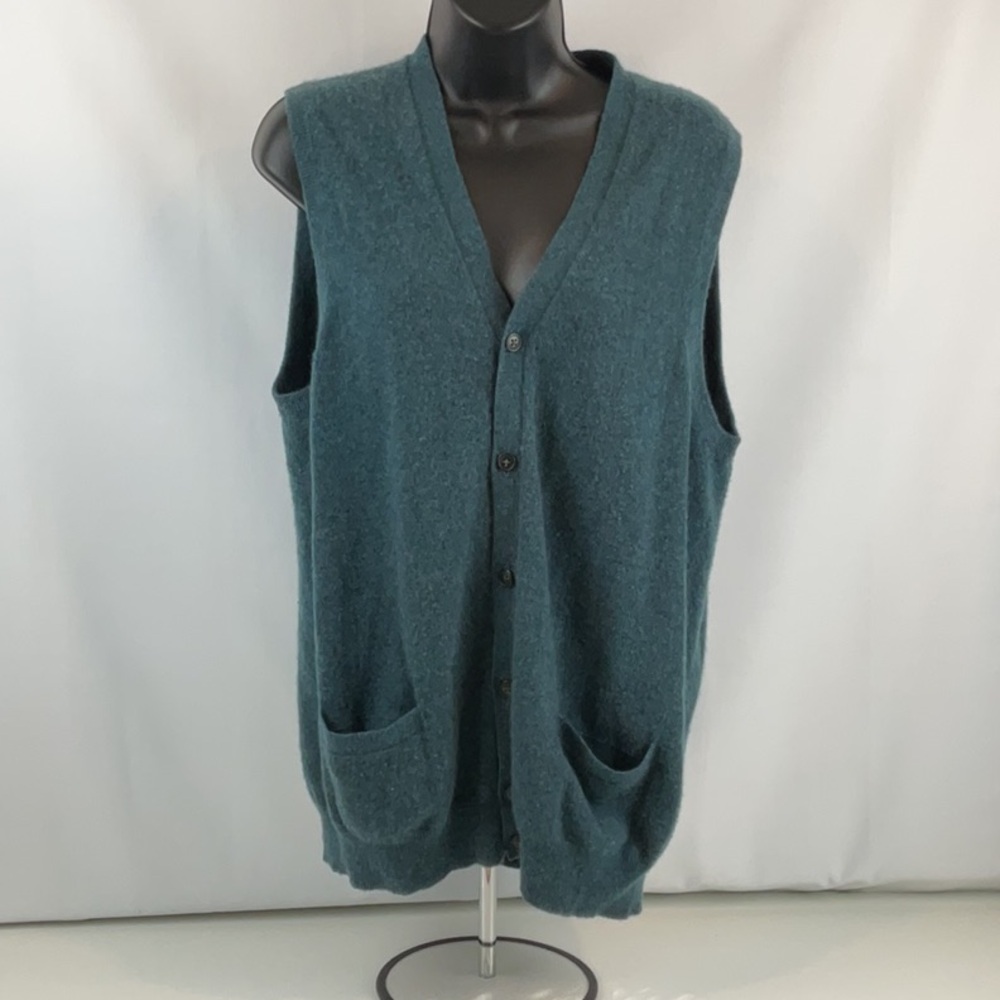 Uniqlo Vest Green Woman's‎ Cashmere Large